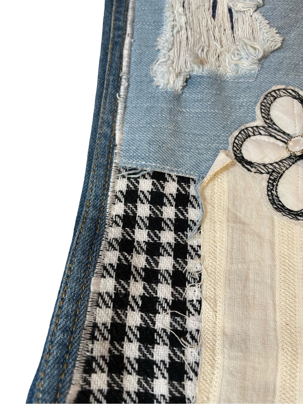 BDG Urban Outfitters Patchwork Jeans Hippie Bohemian - Picture 5 of 14